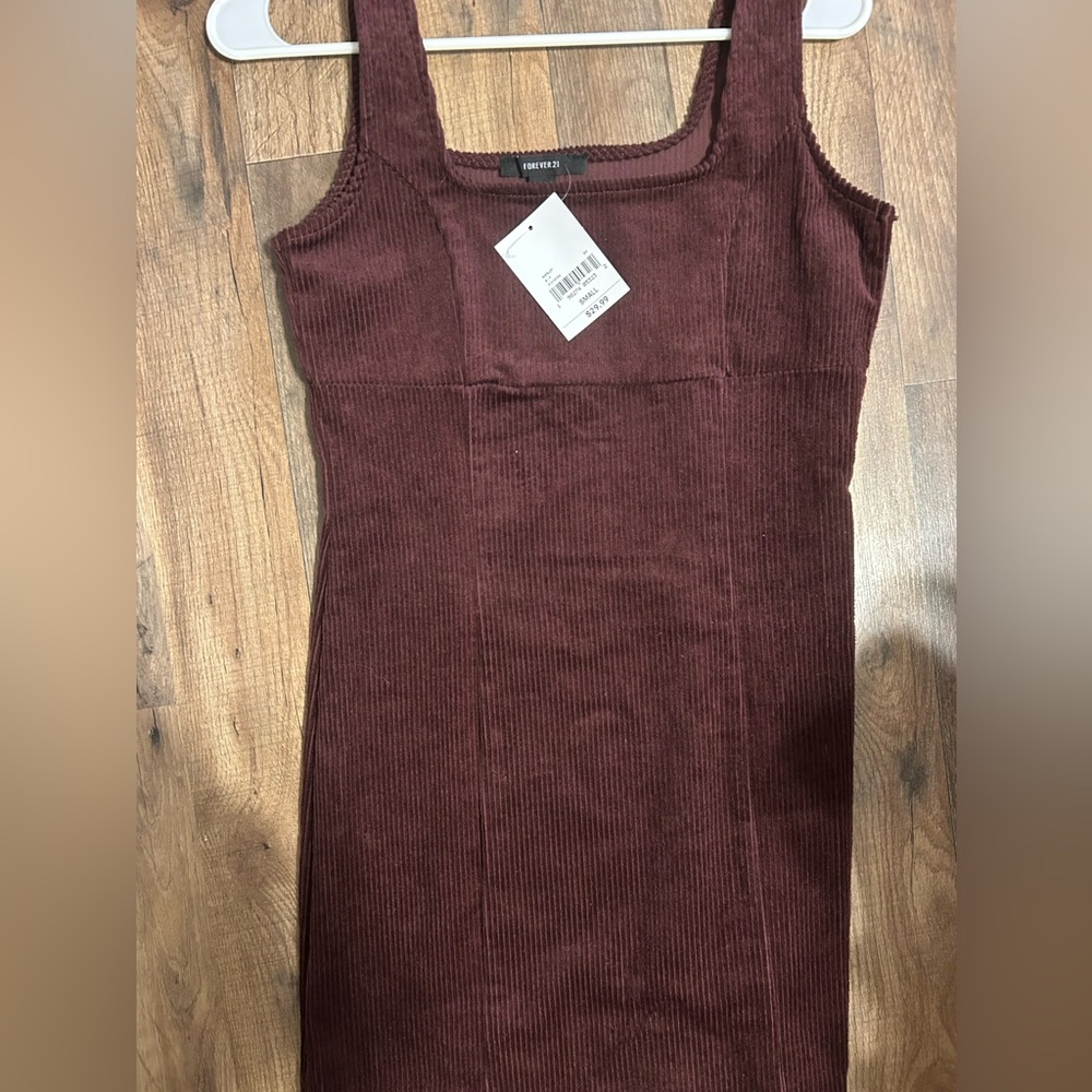 Brown Corduroy Dress by Forever 21